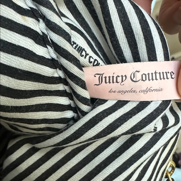 Y2K Juicy Couture Vintage Black Velour Tote Bag Pammy Purse - Picture 11 of 11